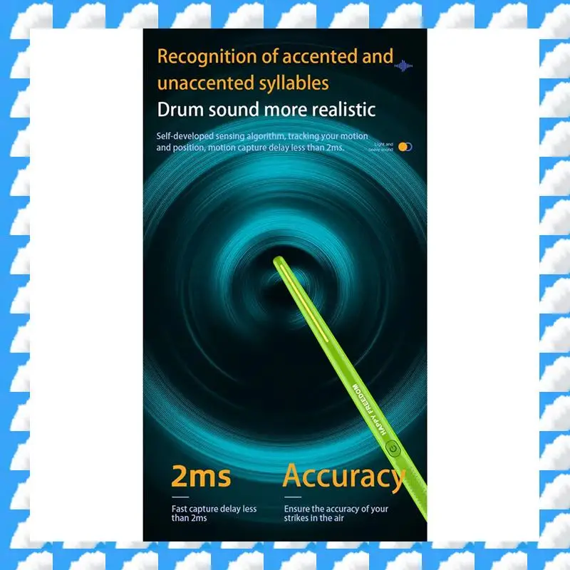 

ONGE Electric Air Drumsticks Professional Air Drum Electronic Virtual Air Drum Drumsticks Pedals For Adults Kids