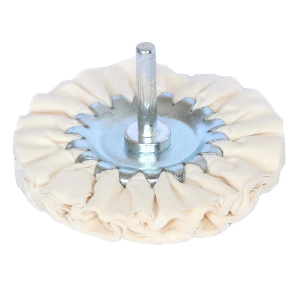 1Pc Buffing Wheel Polishing Wheel Cotton 80mm Surface Grind Polish Spare Tools For Metal Jewelry Aluminum Products Wood Plastic