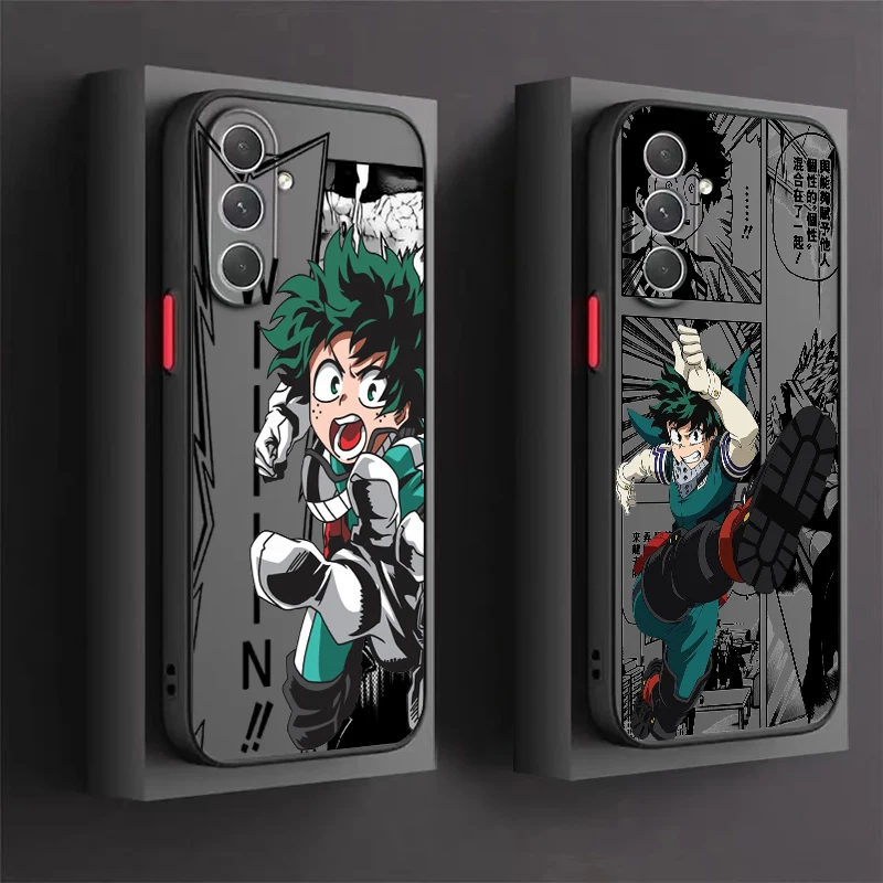 

My Heroes Academy Protagonist Frosted Translucent For Samsung Note 20 A35 A03 A54 A31 A22 A34 A14 A24 A04 A55 5G Cover