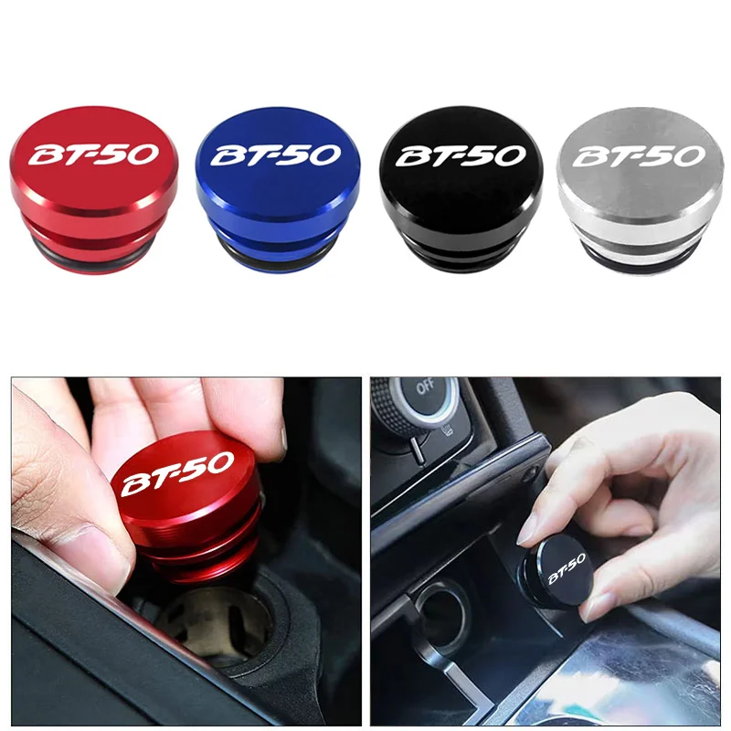 Auto Cigarette Lighter Socket Plug Cover For Mazda BT‑50 Logo Metal Dust‑proof Decorative Cap Multicolor Car Interior Trim Parts
