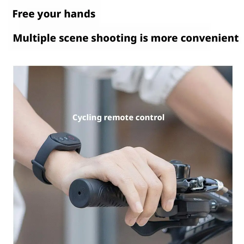 

Bluetooth-пульт дистанционного управления для экшн-камер DJI Action6/5/4/3, Insta360 X4 X3 13 12 11 с ремешком на запястье для телефонов Android и Apple