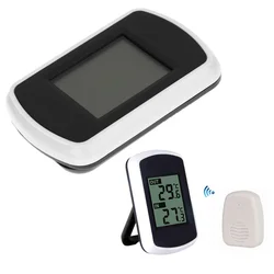 433MHz LCD Digital Wireless Ambient Weather Station Indoor Outdoor Temperature Thermometer Humidity Sensor Display Temperature