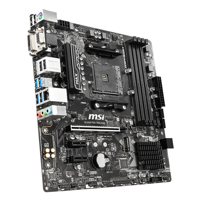 اللوحة الأم MSI PRO B450M PRO-VDH MAX AM4 AMD B450 Micro ATX AMD #4