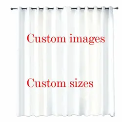 Custom Any Picture Size Brand Materials Design Window Curtains For Living Room Kids Bedroom Bathroom Kicthen Door Home Decor2Pcs