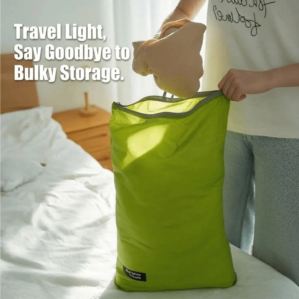 15D Nylon Travel Storage Bag Silicone Coated Wear Resistant Waterproof Pouch Waterproof Foldable Packing Organizer
