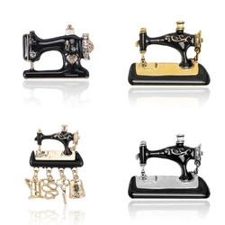 Vintage Sewing Machine Brooches for Women Unisex Beautiful Pins Multi-color Available Casual Party Accessories Gifts