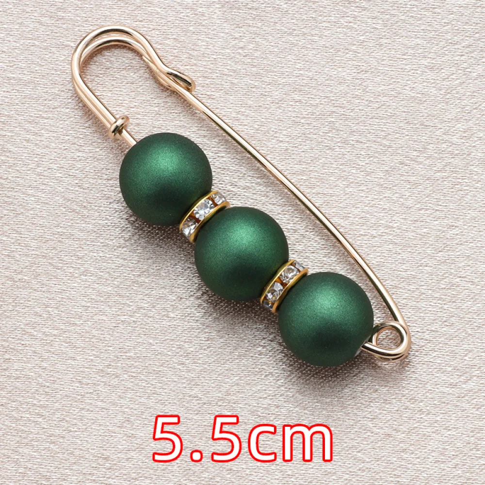 Pearl Brooch Pin For Clothing Waist Tightener Adjustable Buckle Fashion Accessory Anti Exposure Shirt Fixing Decorative Jewelry