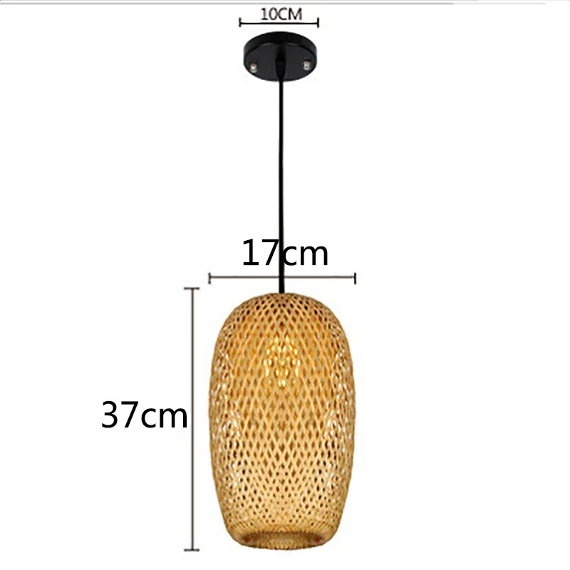 Bamboe Chinese stijl hanglamp Hoge kwaliteit hanger Hand maken lichten Woonkamer Restaurant Eetkamer Hangende verlichtingsset - afbeelding 1