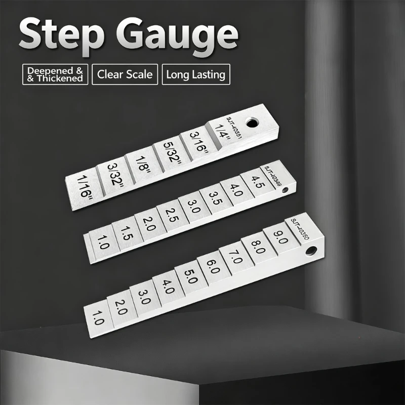 Marked Scale Spacing Measuring Tool with Metal Construction for Direct Readings and Organized Tool Storage Use M4YD