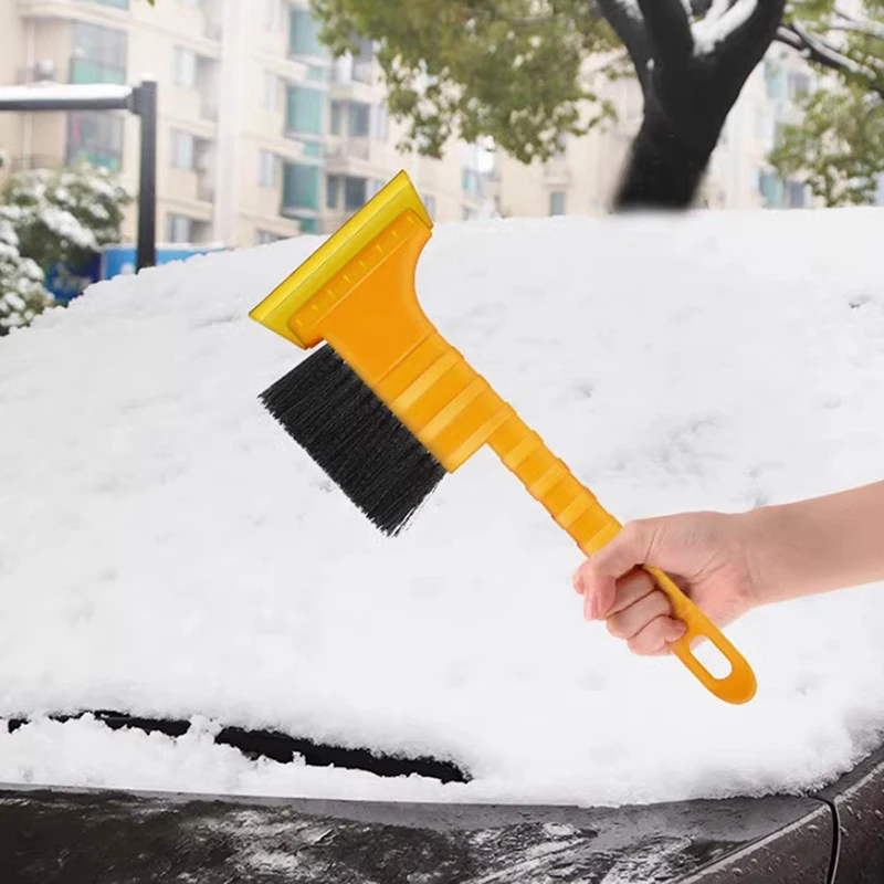 2-in-1 Snow Shovel Ice Scraper Snow Brush Broom Wash Accessories For Car VAN SUV Frost Windshield Cleaner Winter Tool