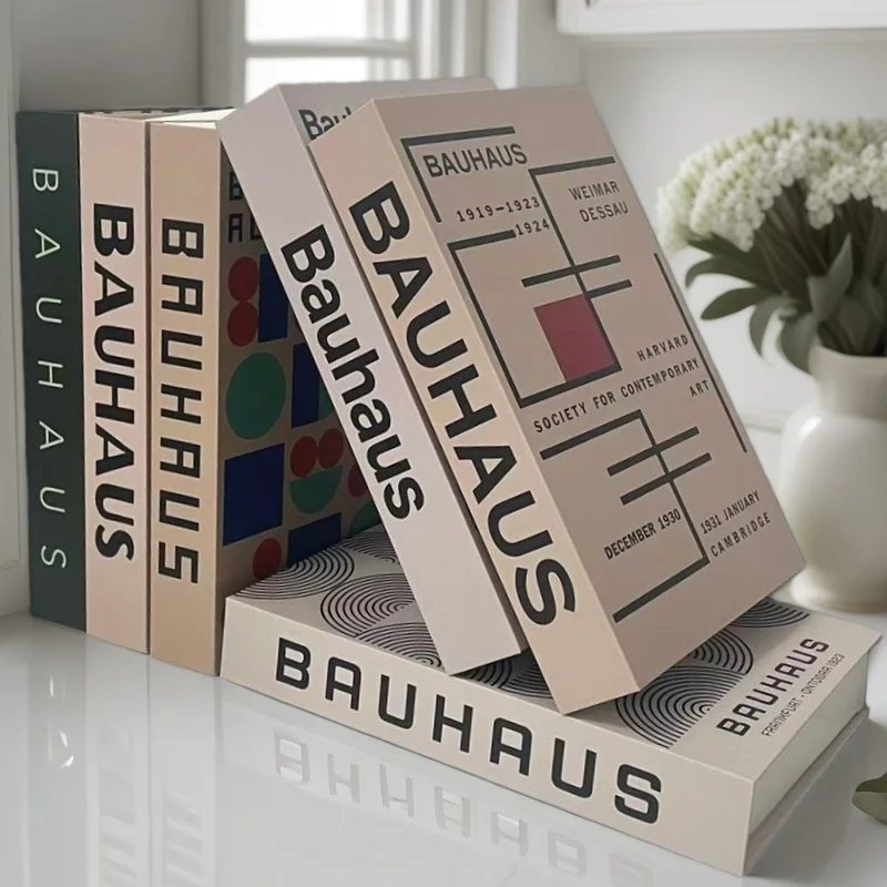 

Bauhaus Geometric Fake Book Storage Box Luxury Decorative Books Abstract Coffee Table Bedroom Shelf Home Decor Matisse Picasso