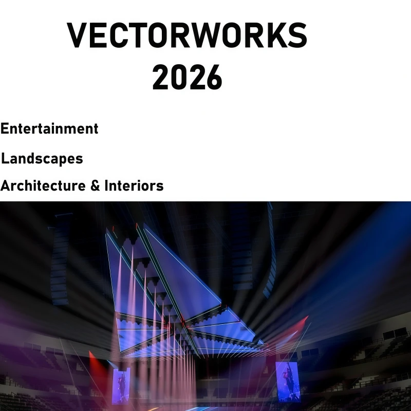 

Vectorworks 2026 Full Version Multi-Functional Design Tool for Entertainment Building Interior Landscape Architecture