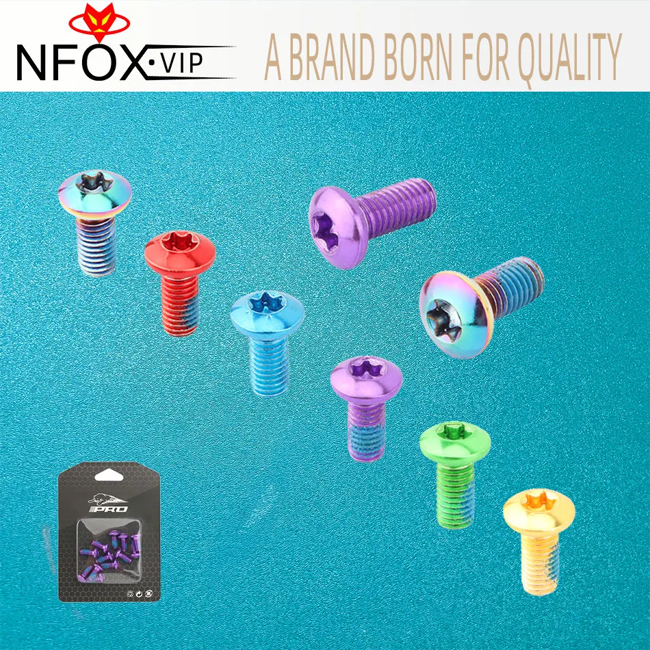12pcs Mountain Road Bike Brake Disc Fixing Screws M5*11 Disc Brake Bolts Bicycle Rotor Alloy Steel Color T25 Cycling Accessories