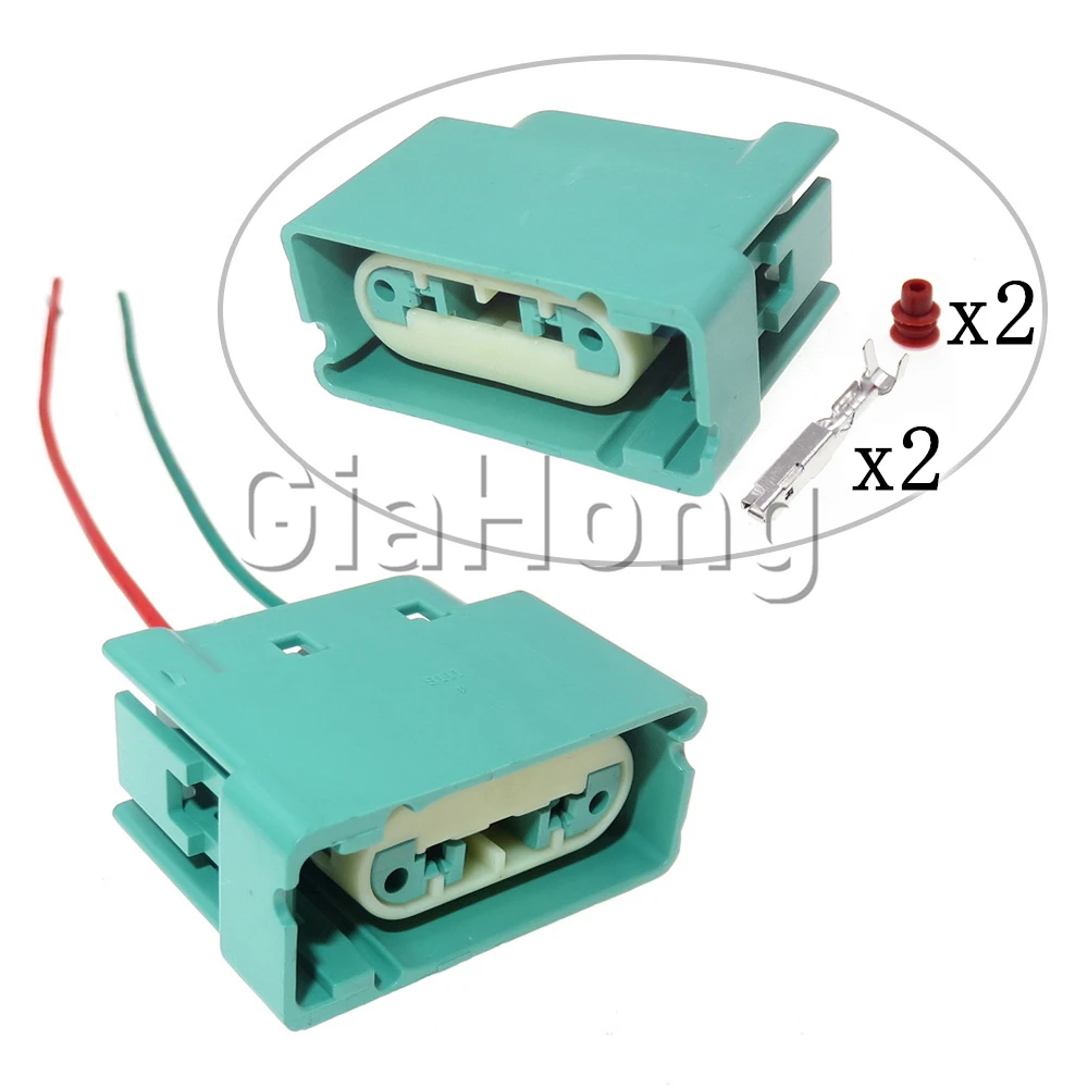 1 Set 2 Ways 3F1T-14A464-A AC Assembly Auto Waterproof Plug Automobile Wire Harness Sockets Car Cable Connector