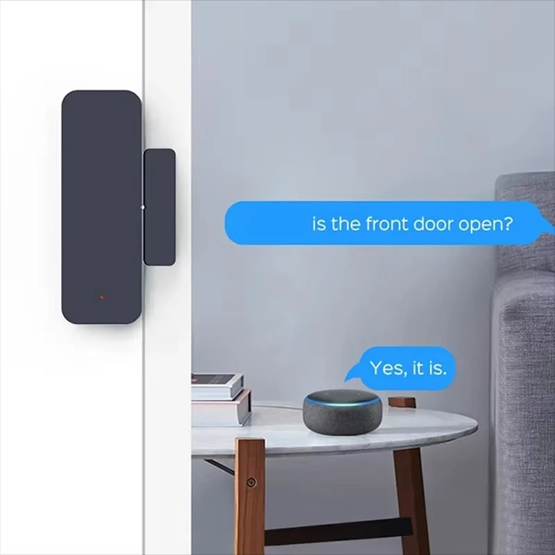 FULL-Tuya Wifi Door Sensor Window Entry Sensor Security Burglar Magnetic Sensor Alarm Smart Life For APP Remote Control