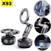 X93 Magnetic Vacuum Adsorption Car Phone Holder 360 degree Rotation Strong Suction for iPhone Samsung Xiaomi Mobile Phone Holder