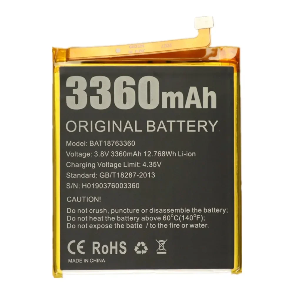 3360mAh BAT18763360 Original battery For Doogee Y7 / N10 phone high quality Replacement Battery In Stock + Tools