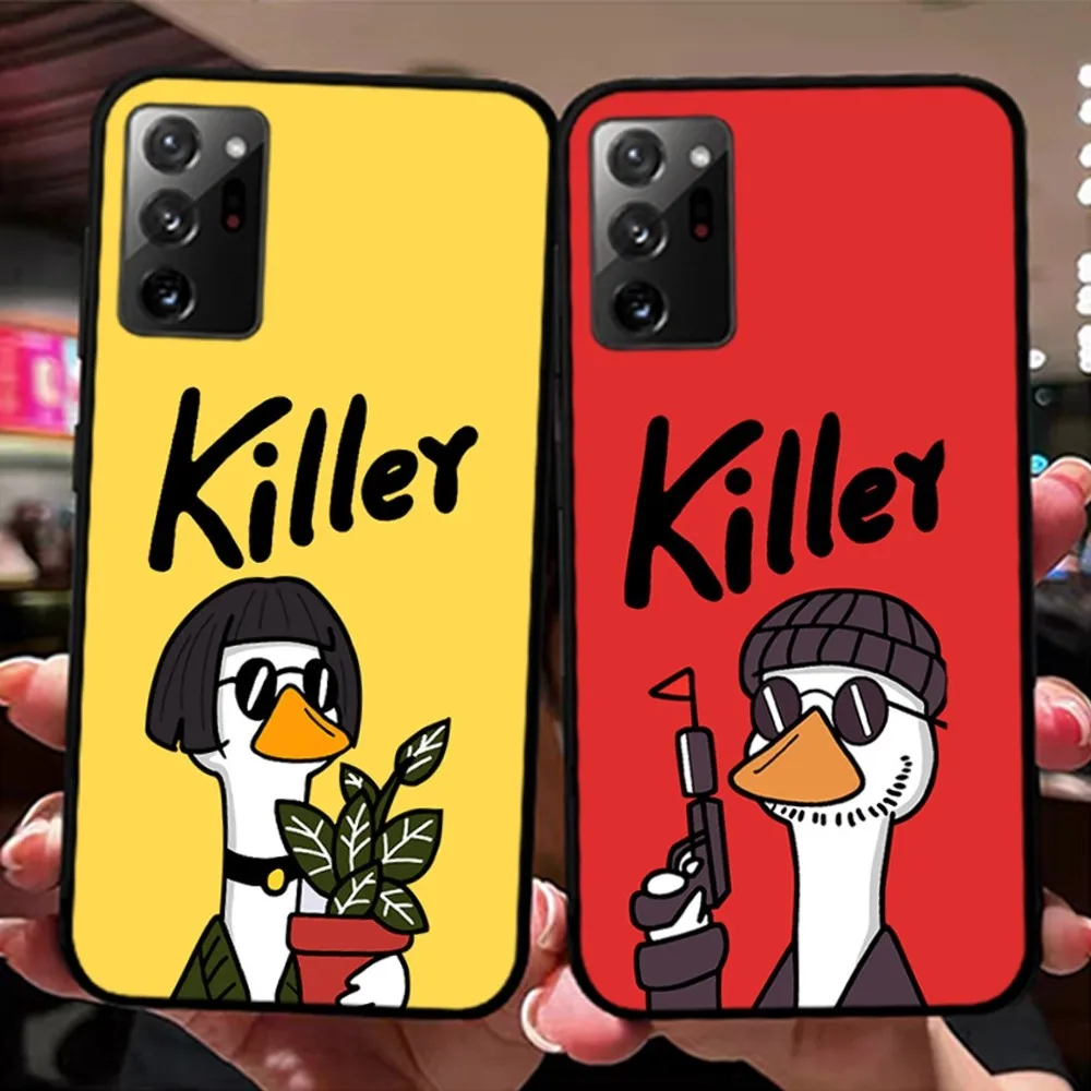 Cartoon Killer Leon Uncle Girl Phone Case For Samsung Note 8 9 10 20 pro plus lite M 10 11 20 30 21 31 51 A 21 22 42 02 03