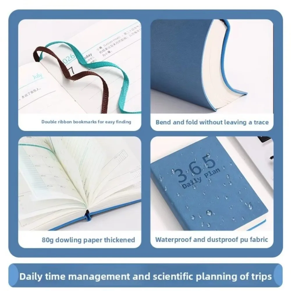 

Новый портативный ежедневник-планировщик A6 на 2026 год: 365-дневный органайзер с календарем, блокнот для списков дел, для школы и офиса