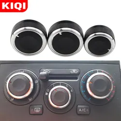 KIQI 3Pcs Car Styling AC manopola adatta per Nissan Tiida NV200 Livina Geniss aria condizionata interruttore di controllo del calore manopola accessori