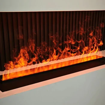 Elektrischer Wasserdampf-zerstäubter Kamin, maßgeschneiderter Raum, TV-Ständer, Dekoration, Luftbefeuchter, 3D-Dampf, Nebel, Dampf, Flamme, Innenbereich