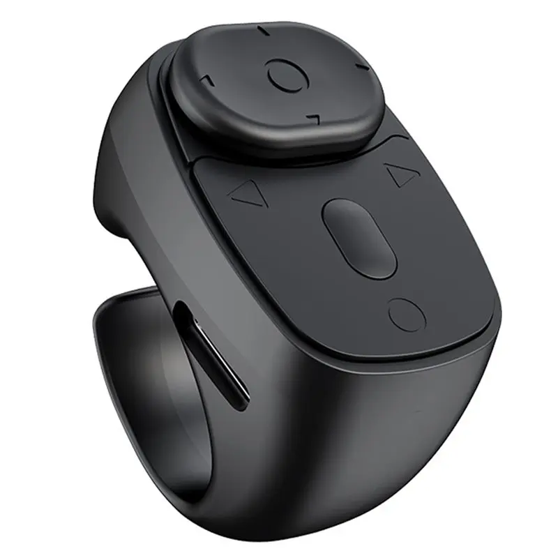 A13E-Bluetooth Mini Wireless Joystick Page Turner, Fingertip Ring Remote Control For Android For Phone For Kindle