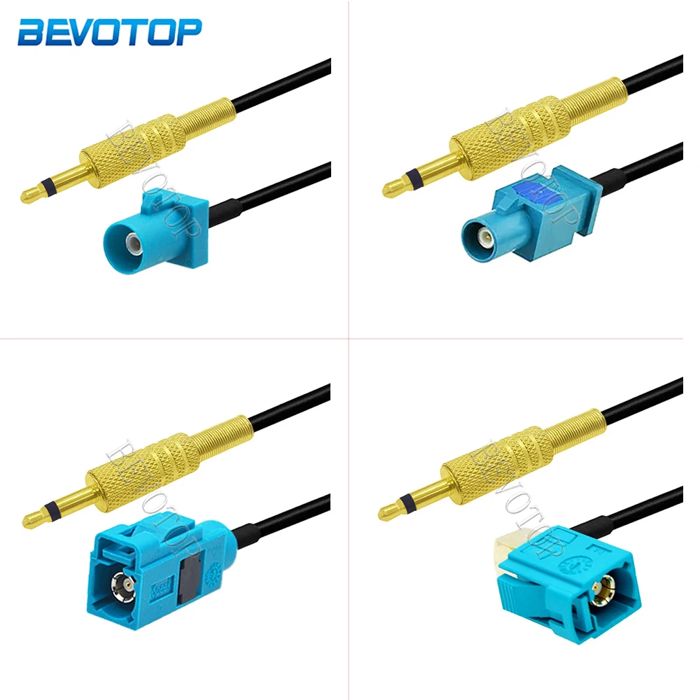 

1Pcs RG174 Fakra Z Male/Female to 3.5mm 1/8" Mono TS Male/Female Connector Crimp RG-174 RF Coaxial Jumper Pigtail Cable 10CM-10M