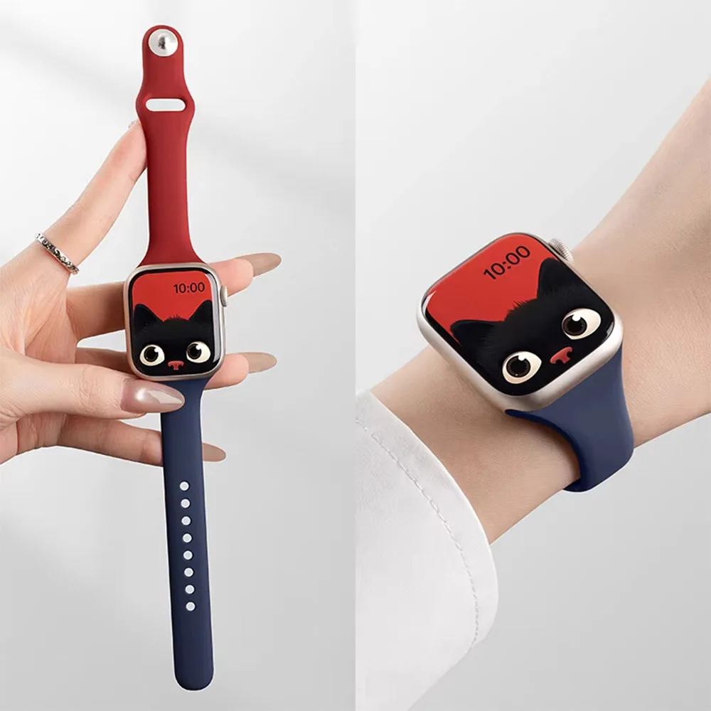 Sport Hourglass Single Pin Silicone Band For Apple Watch Series 11 10 9 8 7 6 5 SE Ultra Fits 49-38mm Sweatproof Durable Men