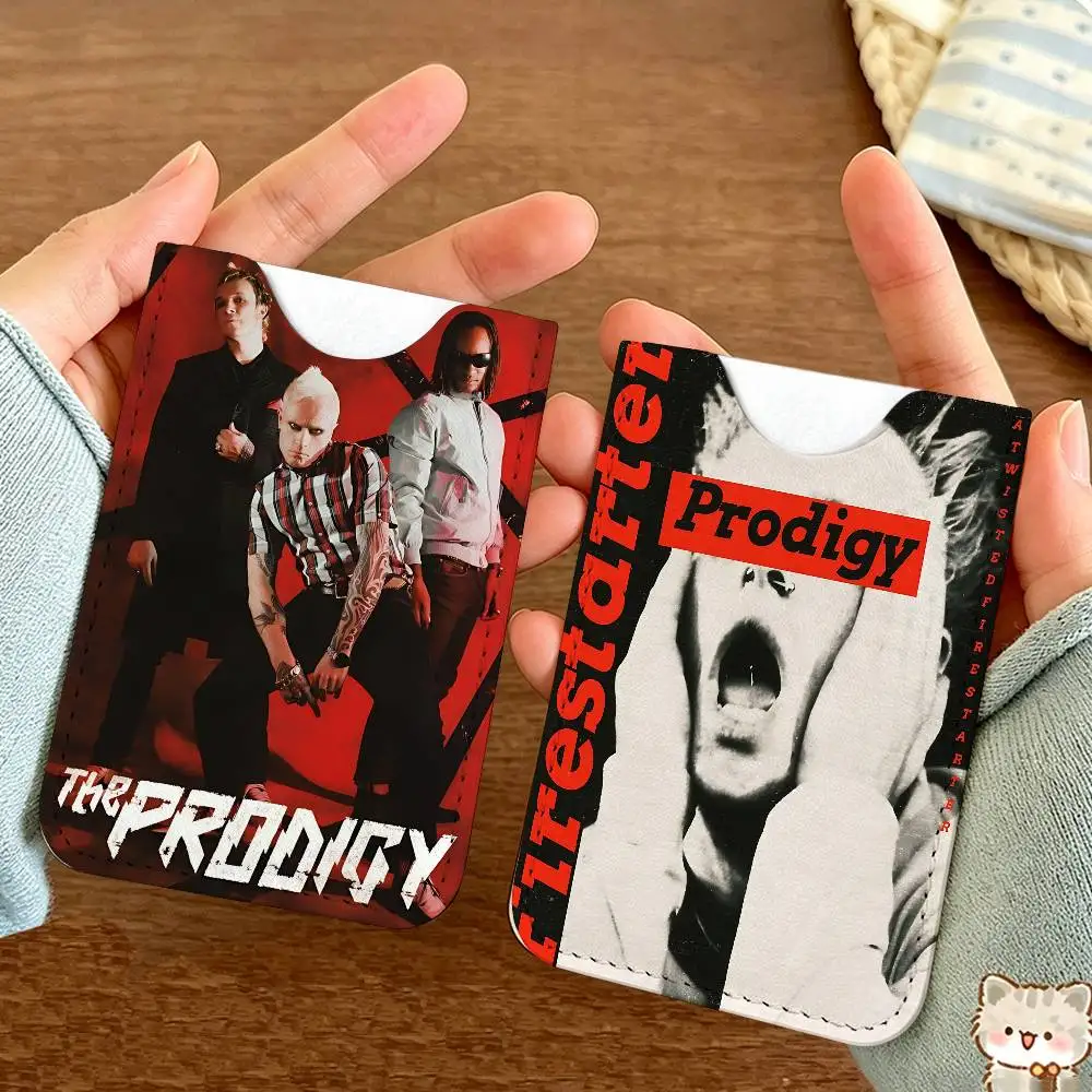 Band T-the Prodigy PU Leather Card Holder Sleeve for Credit Cards,Secure/Slim Design, Travel Storage Essentials