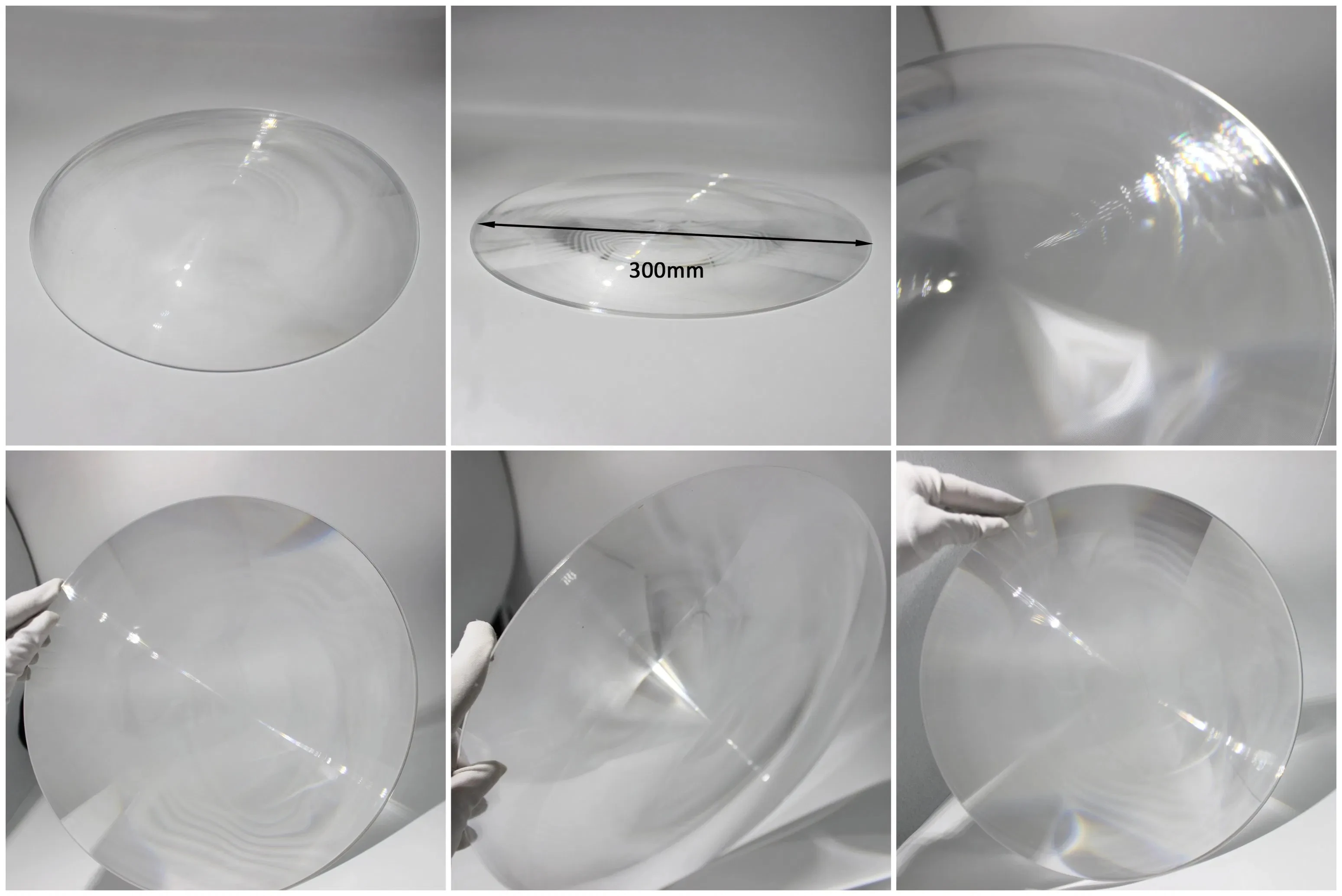 Round  D500MM F600MM Fresnel Lens Condenser Ignition Boiling Water Magnifier Scientific Experiment LED Lenses