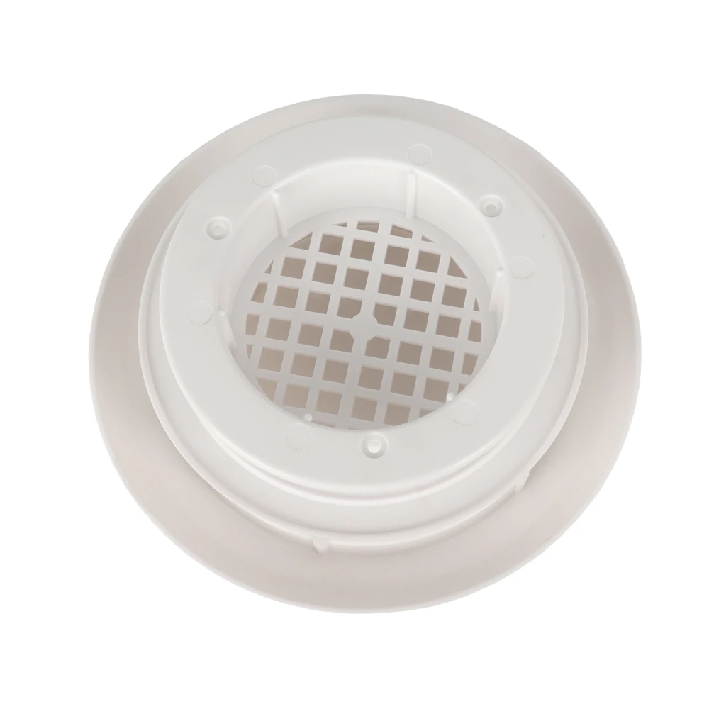 Camper Trailer Round Mushroom Roof Vent, White Plastic Waterproof Air Vent Cover For RV Caravan Motorhome
