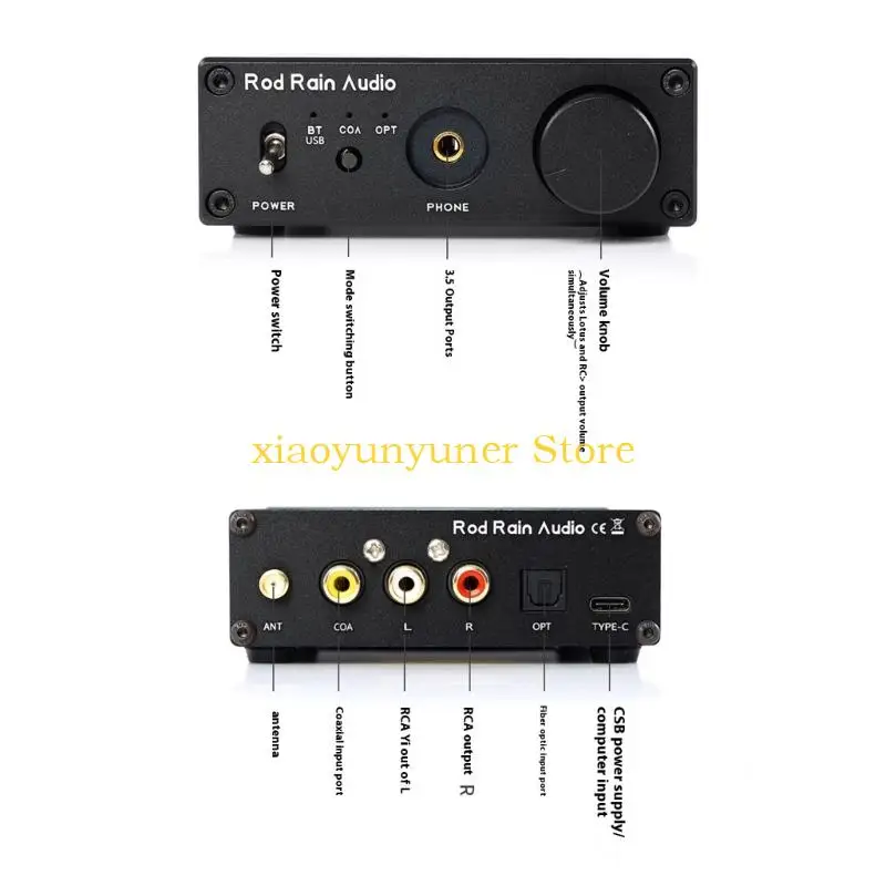 P9JB ES9038 Decoding BLE5.4 HiRes Sound Module Board with Decoding Multiple Interfaces Support for Studio Sound
