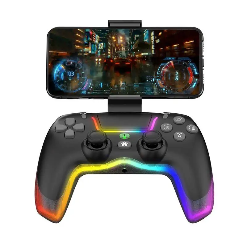 

Wireless Game Controllers Portable Ergonomic Adjustable LED Game Controller Phone Clip Game Controller Flexible USB Gamepad