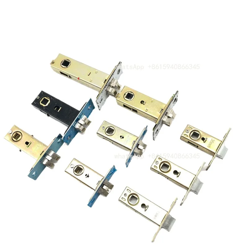 Single Latch Lock Body Door Lock Cylinder Accessories 35/40/45/51mm for Bathroom Room Door