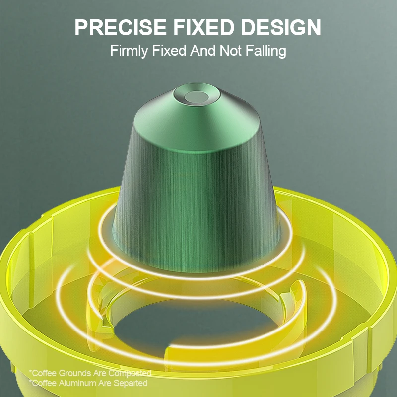 CAFEMASY Coffee Capsules Recycling Bucket Coffee Powder Residue Recycling Tool For Nespresso Vertuoline Capsules Recycling Box