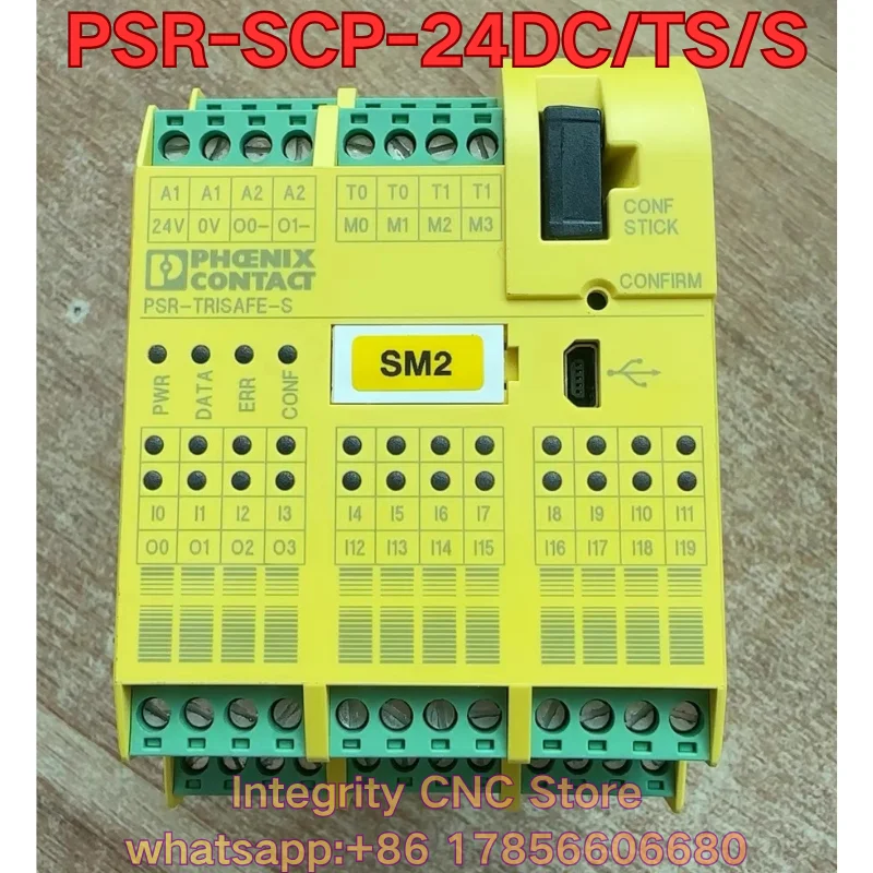 Second-hand PSR-SCP-24DC/TS/S PLC module 2986229 functional test is normal