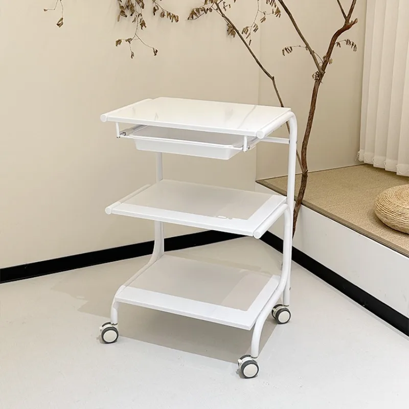 Tool Auxiliary Salon Trolley Hairdressing Rolling Nordic Makeup Trolley Tools Cart Modern Gereedschap Kar Salon Furniture HD50TC