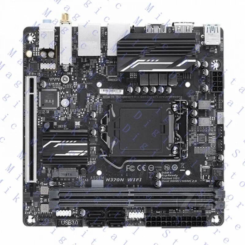 

Материнская плата UU для Gigabyte H370N WIFI LGA1151 DDR4 Mini-ITX протестирована