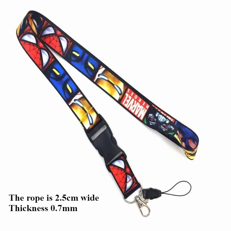 Nouveau Marvel les Avengers Spiderman Iron Man films périphériques étudiant carte d'identité Campus Bus carte Portable décoratif lanière cadeau