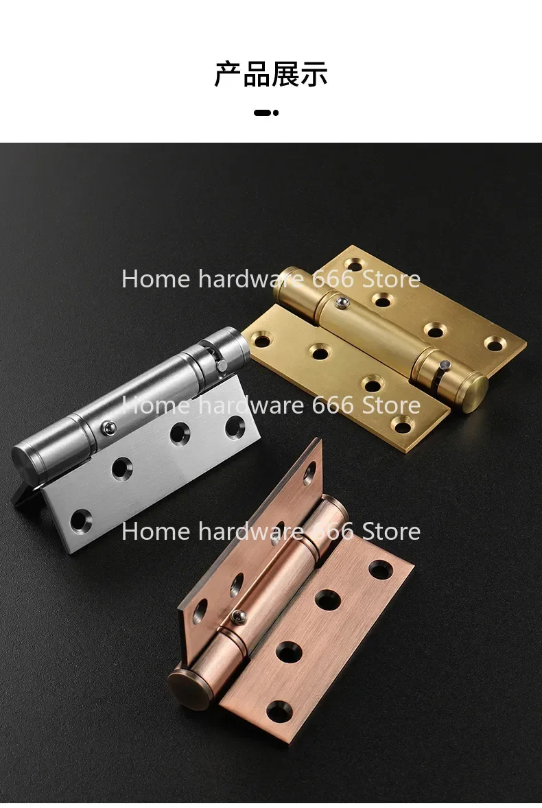 Lnvisible Door Hinge With  Closer Automatic  Closing Self-Rebound Hydraulic Spring Buffer Positioning Self-Closing Woode