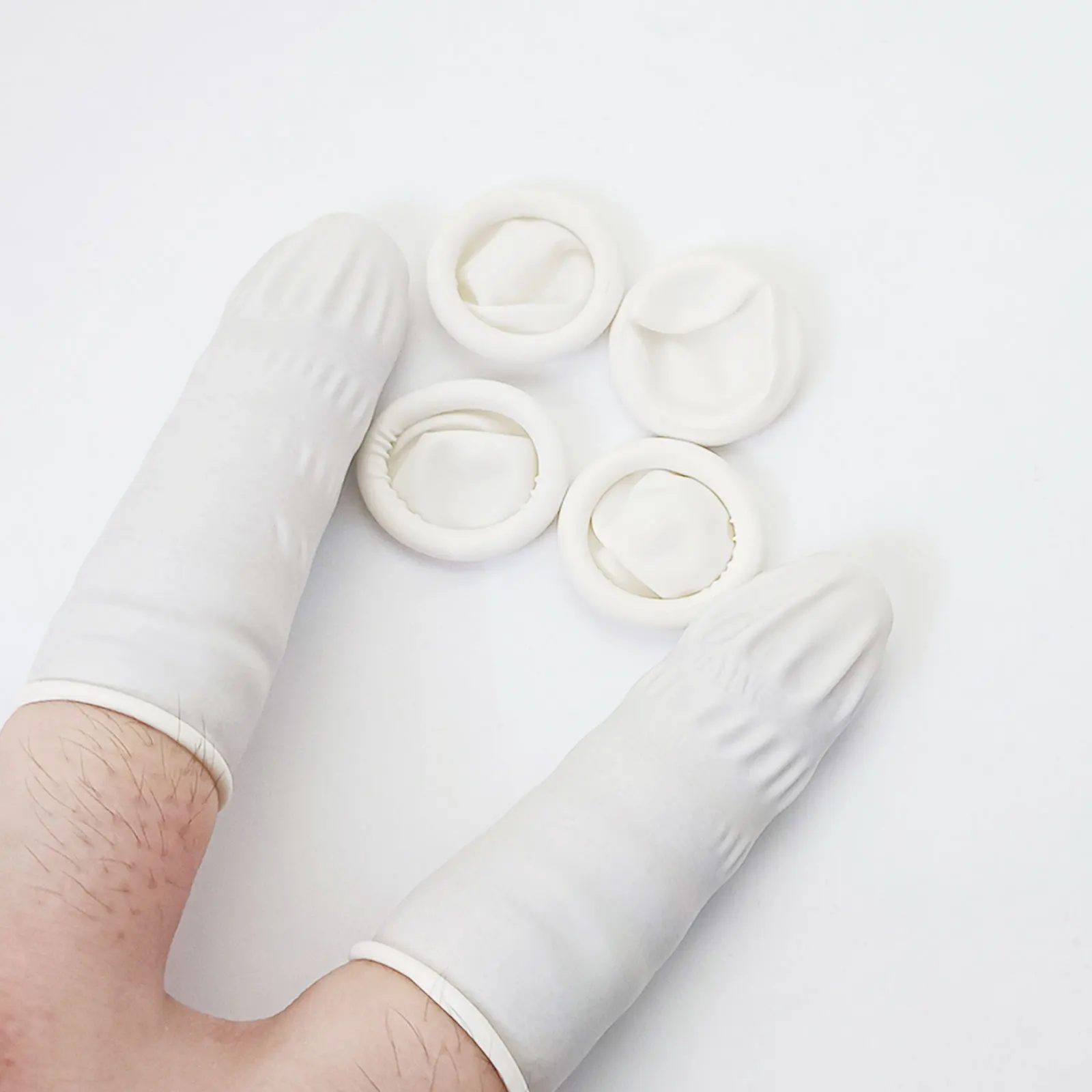 50個の使い捨てラテックス指サック、ダストフリー、パウダーフリー、時計ツールキットとして時計の修理とメンテナンスに適しています。