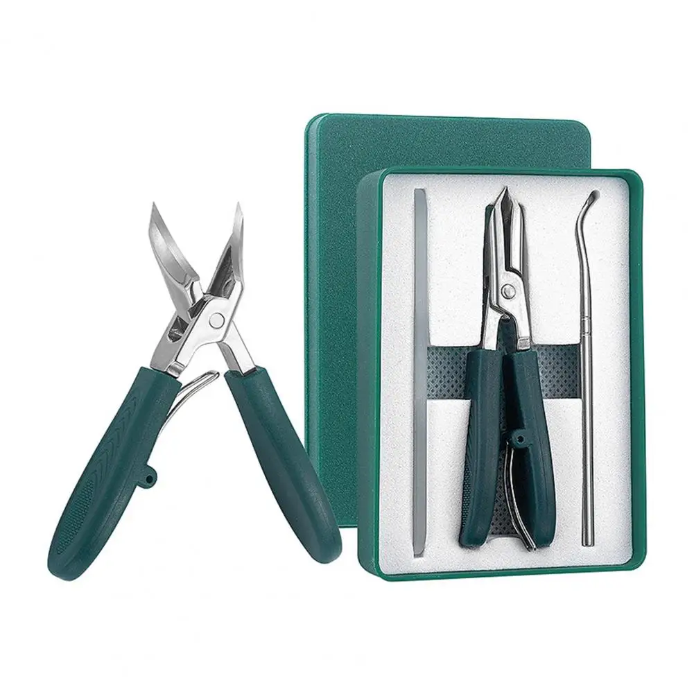 太い爪用爪切り 人間工学に基づいた爪切り 人間工学に基づいたステンレス製爪切りセット 高齢者向けの太い爪用