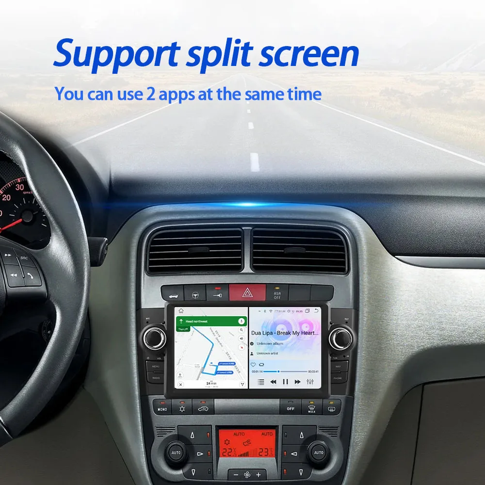 7 inch Android Auto For Fiat Grande Punto Linea 2007 - 2012 Car Radio Stereo Navigation GPS Multimedia Video Player 4G Carplay