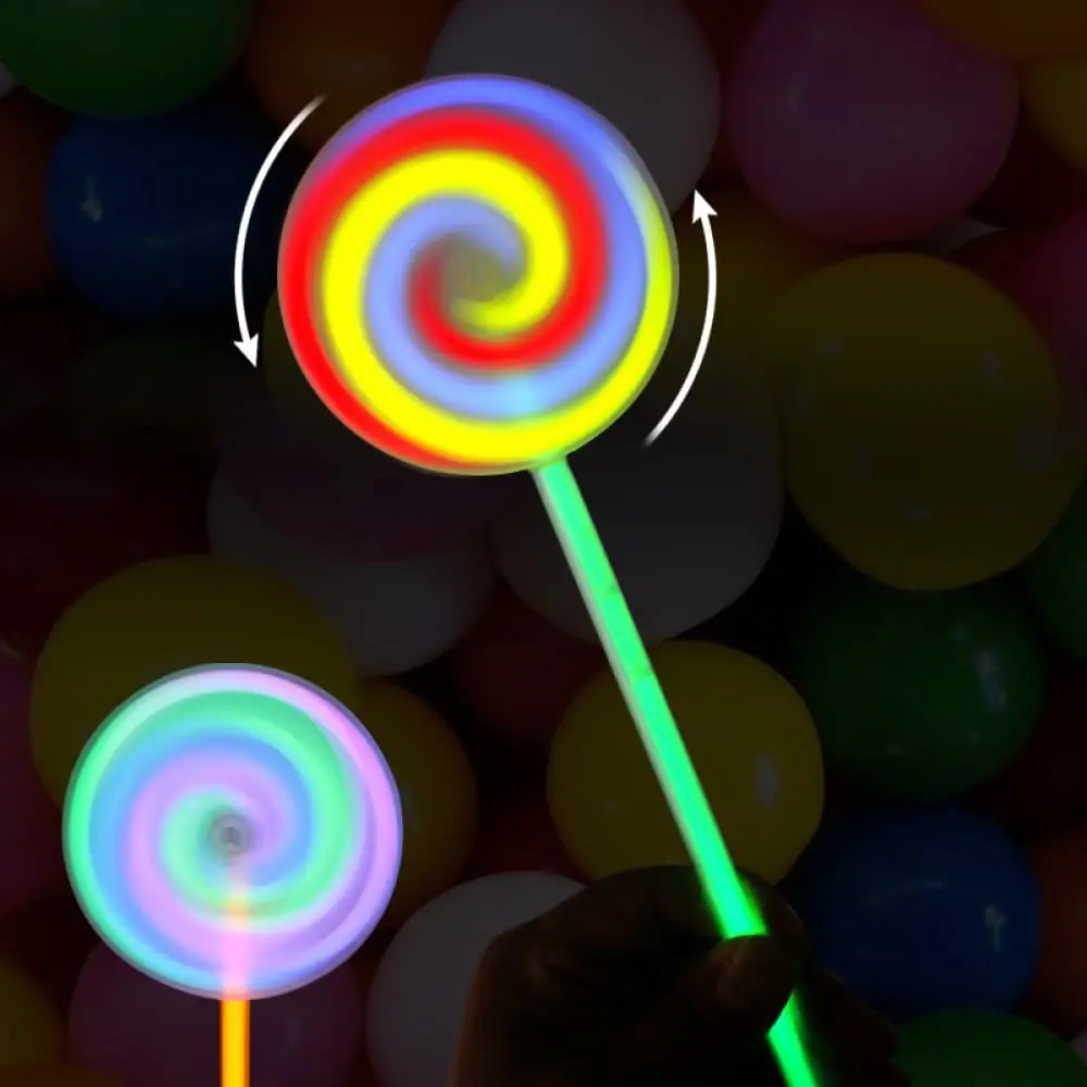 Glow Stick Spinning Lollipop Neon Party Decorations For Kids Adults 80s 90s Disco Birthday Decors Glow In The Dark Party Favors