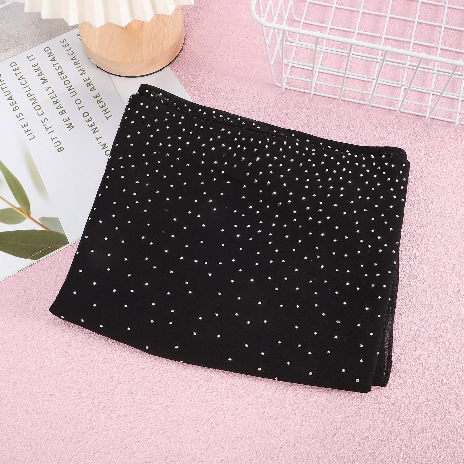 

Rhinestone Shawl Wrap for Women Elegant Chiffon Evening Dress Cover Up Sparkly Formal Wedding Party Event Shawl Dressy Scarf