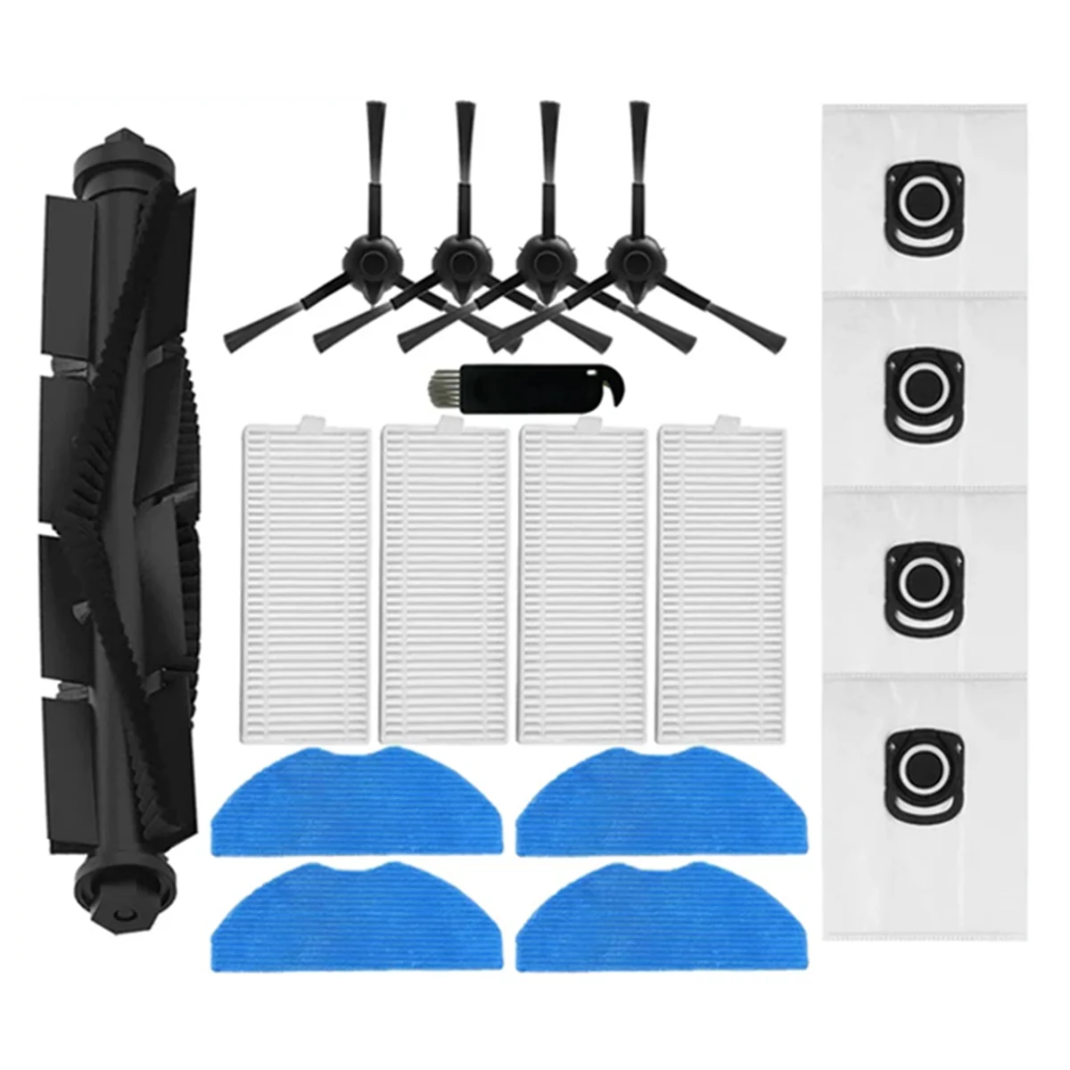 A74X Voor Tefal X-Plorer Serie 75S + RG8597W Robot Stofzuiger Belangrijkste Zijborstel Hepa Filters Mop Doek stofzakken Accessoires