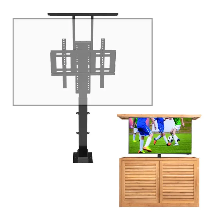 2024 Contuo Compact Electric Auto Motorised Tv Lift For 32-70 Inch Stand With Remote Control Height Adjustable