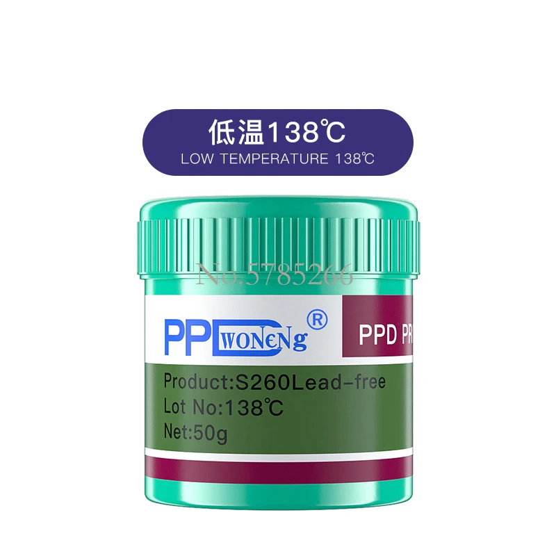 

PPD Best Melting Point 138/158/183/217 Degrees Lead-Free Low Temperature Solder Paste For A8 - A15 A16 Chip Special Tin Pulp