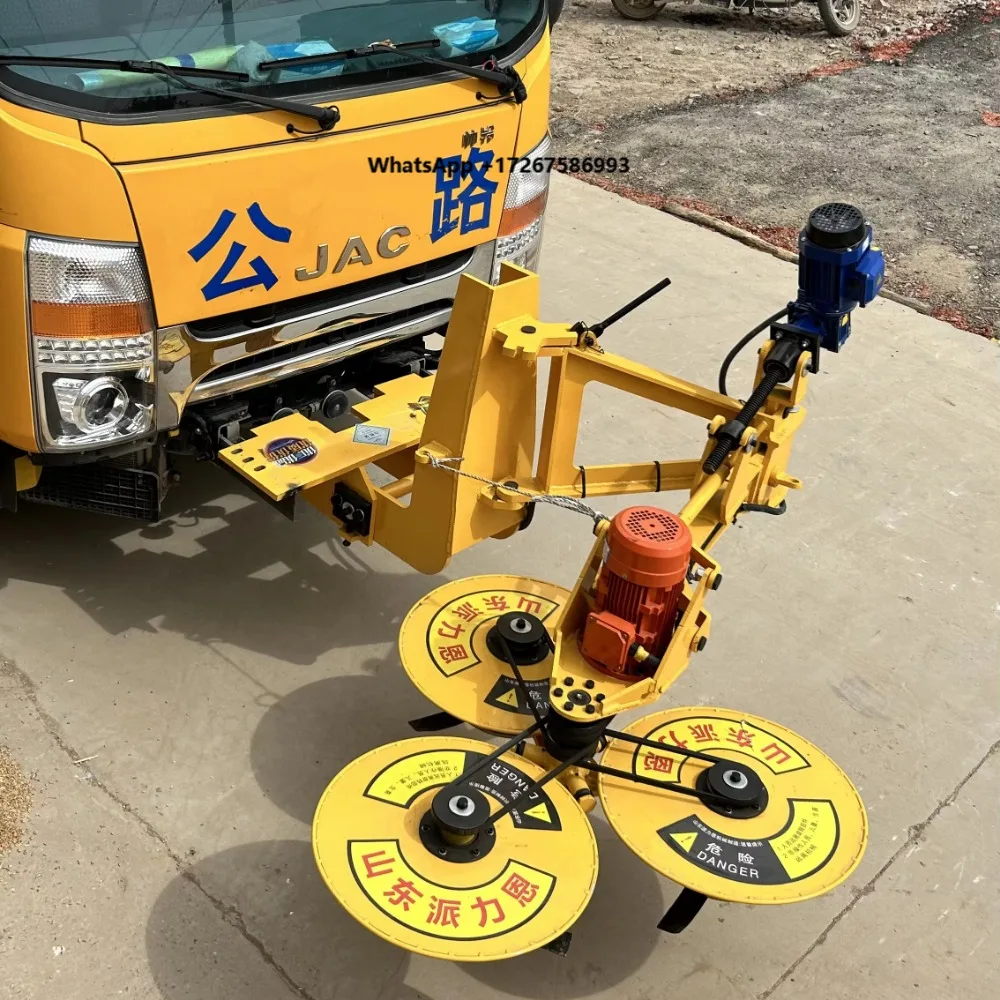 automatically avoid obstacles vehicle-mounted hedge trimmer for clear weeds under the fence