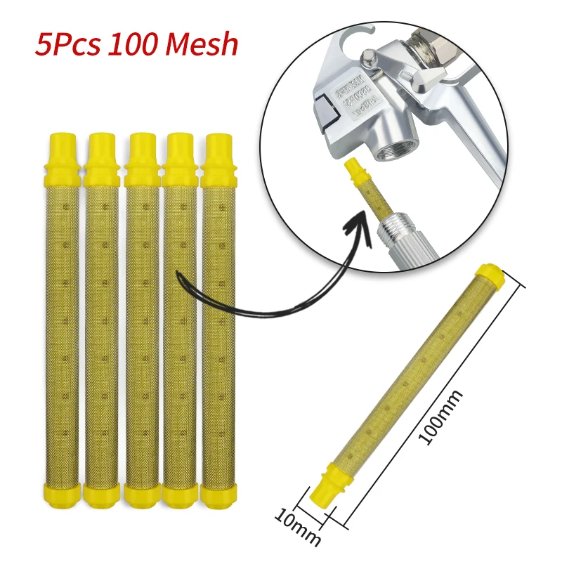Imagem -03 - Airless Paint Spraygun Filtro Reduz o Entupimento do Bico Acessórios da Máquina de Pulverização 30200 Mesh Pcs